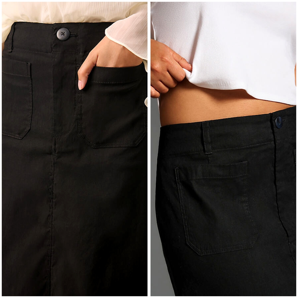 Anthropologie Maeve The Colette Maxi Skirt In Black - Picture 2 of 2